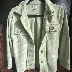 Girls BKE Green Over Jacket Sz M